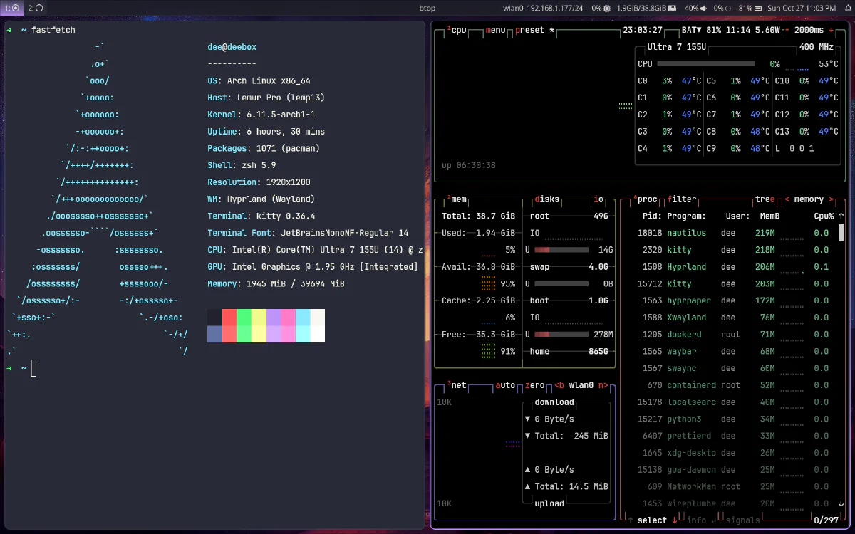 Arch Linux with Hyprland
