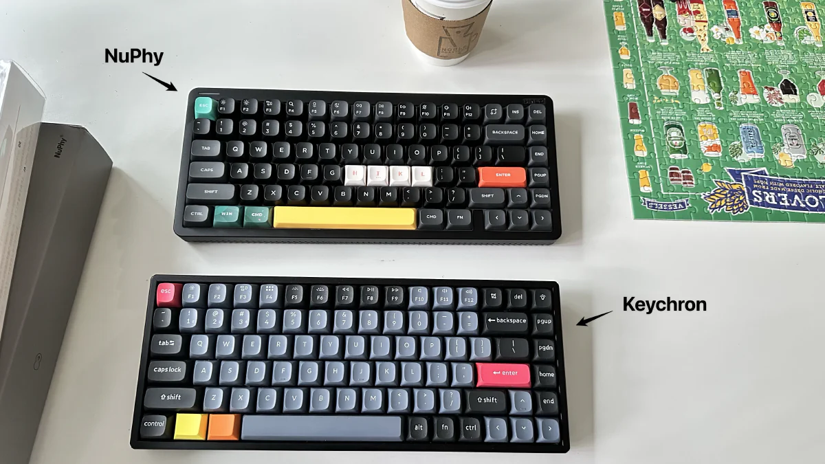 NuPhy Halo75 V2 and Keychron K2 Pro
