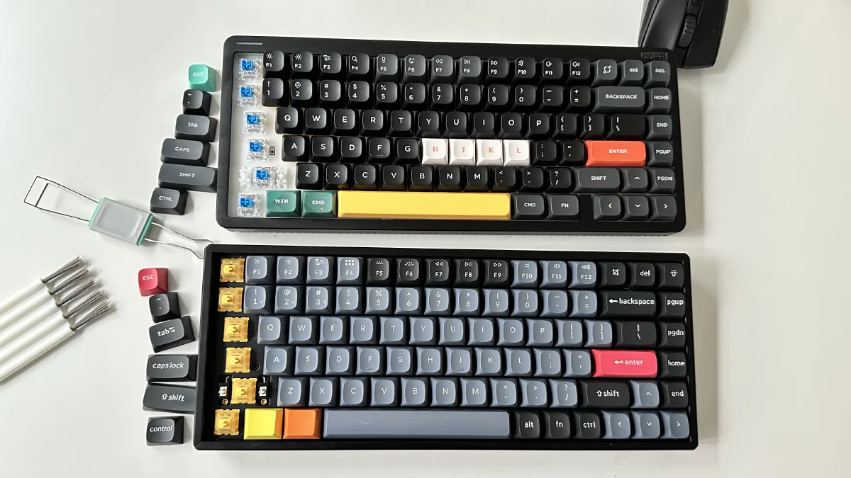 Switches installed in the other keyboard